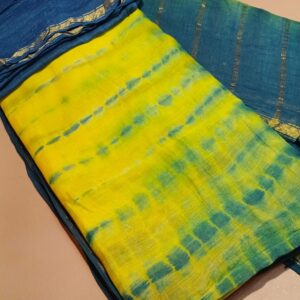 Chanderi Silk Saree Surya Neelam
