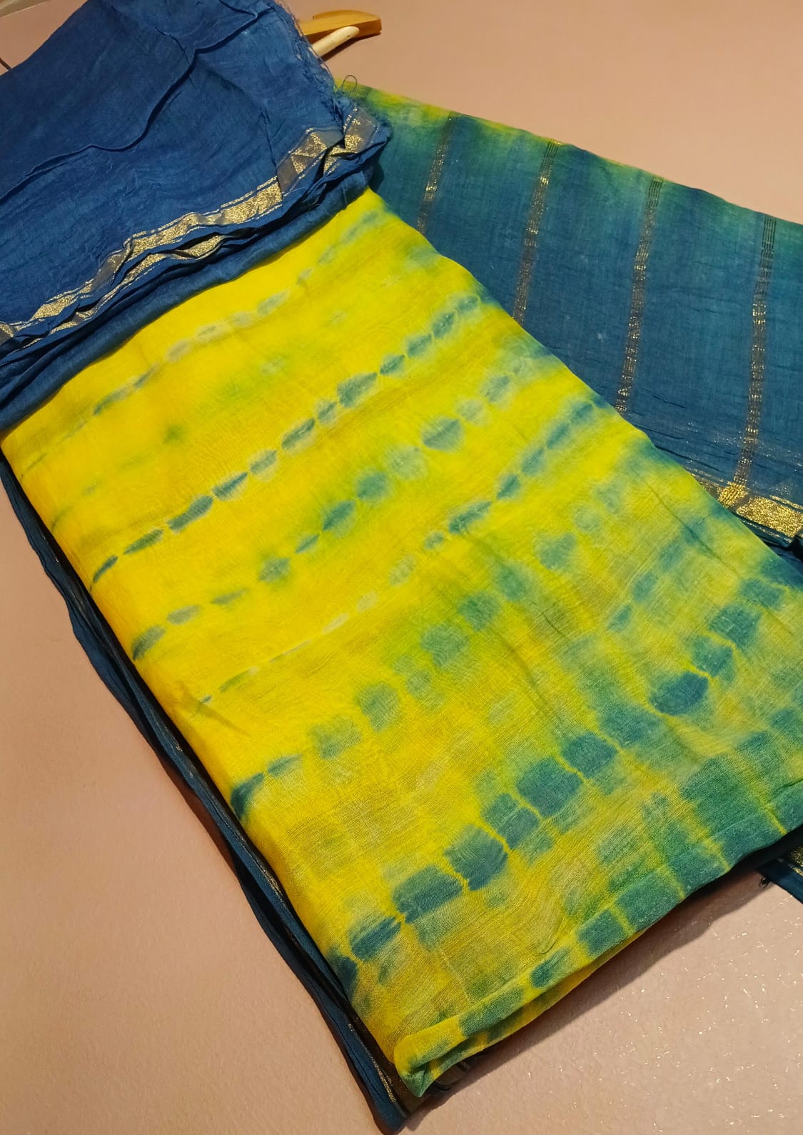 Chanderi Silk Saree Surya Neelam