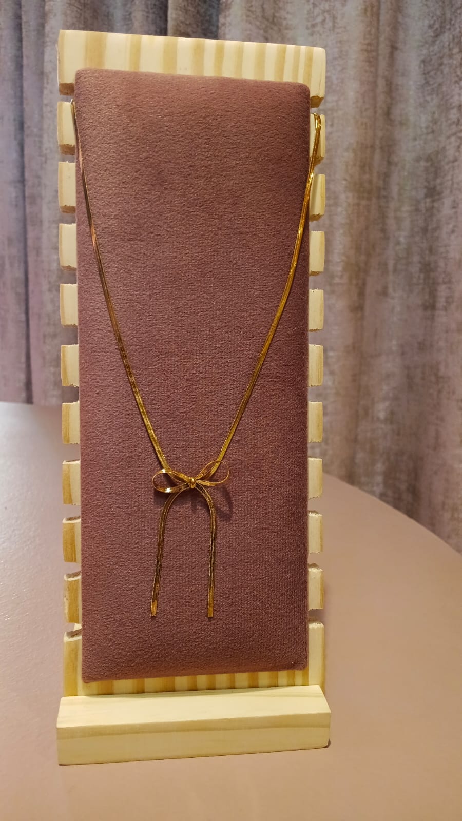 Golden Bow Lariat Necklace
