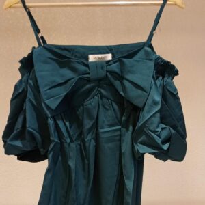 Emerald Bow Off-Shoulder Top
