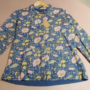 Blue Meadow Floral Cotton Shirt